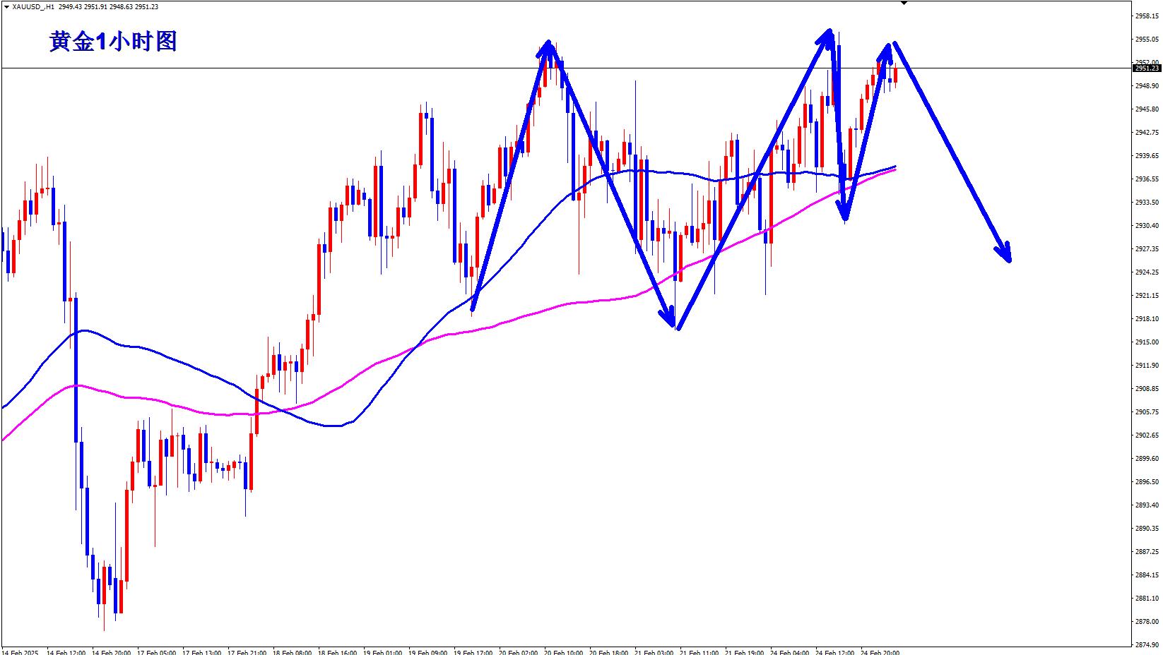 【XM外汇决策分析】：黄金早盘现价2952直接空！(图1)