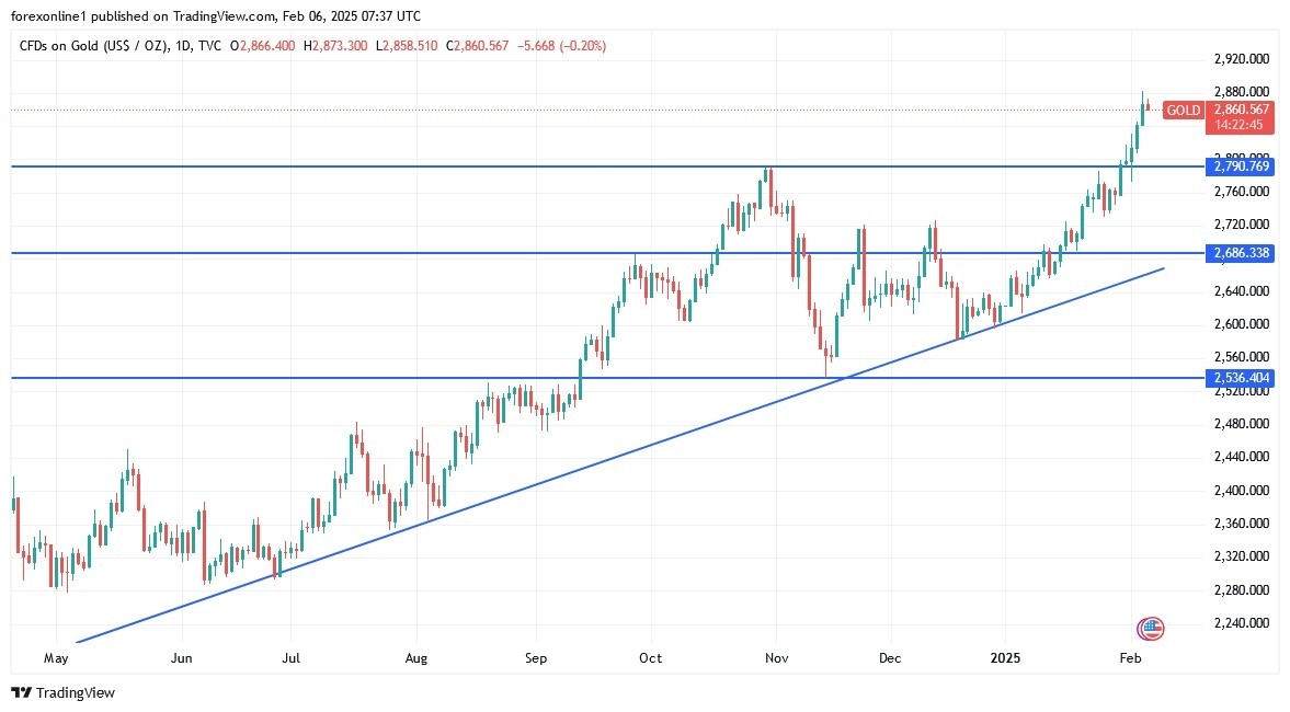 【XM Market Analysis】--Gold Analysis: Anticipating Profit-Taking Amidst Record Highs(图1)