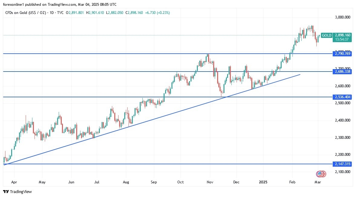 【XM Forex】--Gold Analysis: Attempts to Break the Psychological Peak of $2900(图1)